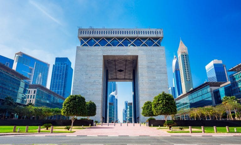 the Gate building in the Dubai International Financial Centre