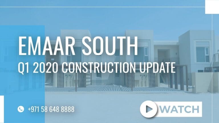 إعمار الجنوب Q1 2020 تحديث البناء: الفلل ، تاون هاوس وشقق بالقرب من إكسبو 2020