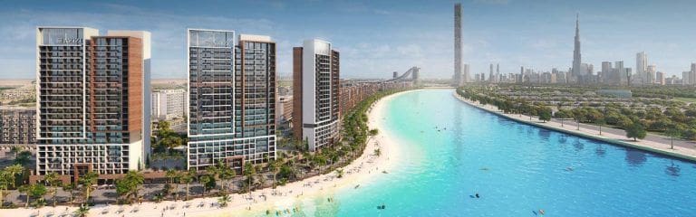 Azizi Developments сообщают, что Crystal Lagoon протяженностью 2,7 км в комплексе Riviera будет завершена гораздо раньше ожидаемого срока