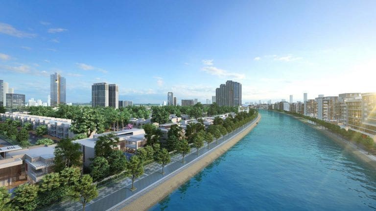 sobha hartland in mbr city view from dubai canal