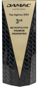 DAMAC Top Agency 3rd Place