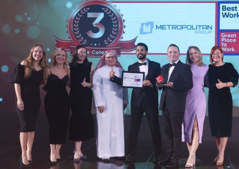 Metropolitan Group schafft es auf die Liste der Top 3 Best Workplaces