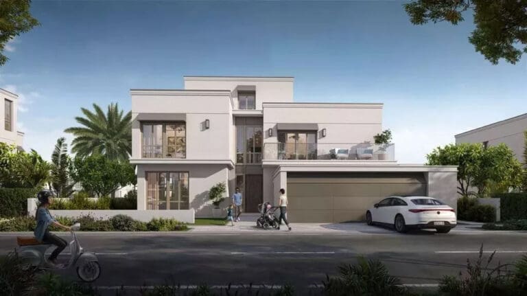 front view of luxury villa at the oasis by emaar