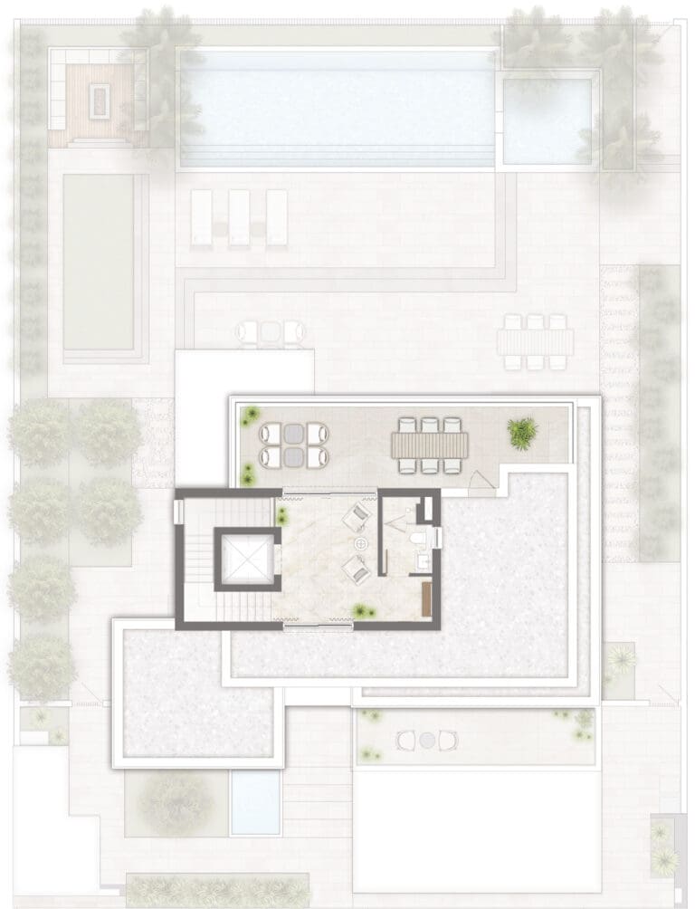 4 bedroom villa classic second floor plan in palmiera 3 at the oasis