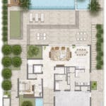 4 bedroom contemporary villa ground floor plan in palmiera 3 at the oasis