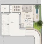 6 bedroom mansion at lavita by emaar - basement floor plan