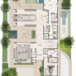 6 bedroom mansion at lavita in the oasis by emaar - ground floor plan
