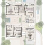 6 bedroom mansion at lavita by emaar - 1st floor plan
