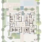 1st floor plan in 7 bedroom mansion in lavita by emaar in the oasis