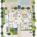 7 bedroom mansion in lavita in the oasis by emaar - ground floor plan