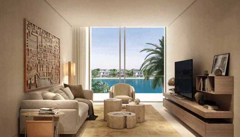 palm jebel ali villa tv room