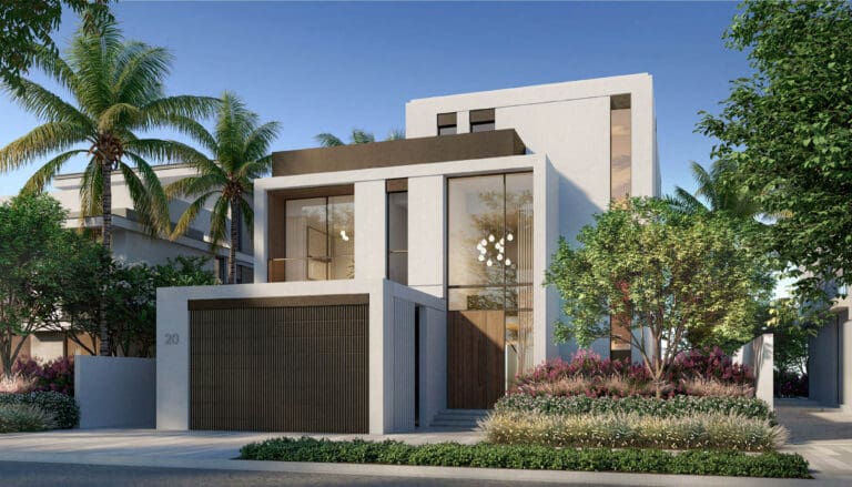 palm jebel ali villa with private garage