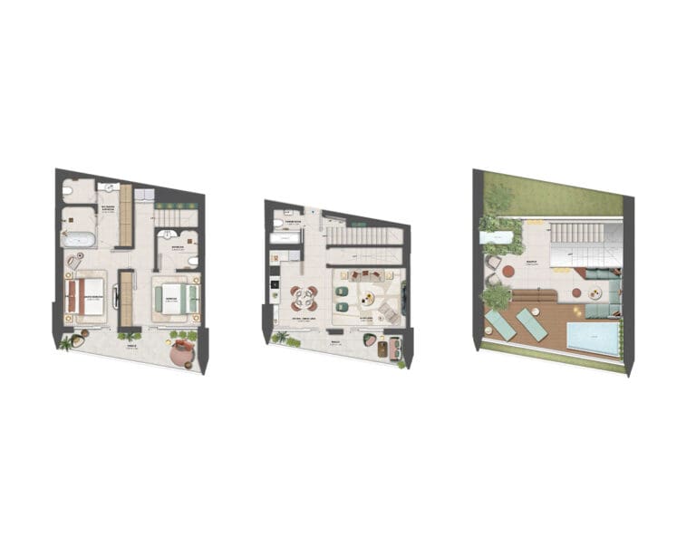 2 bedroom chalet floor plan at orise by beyond