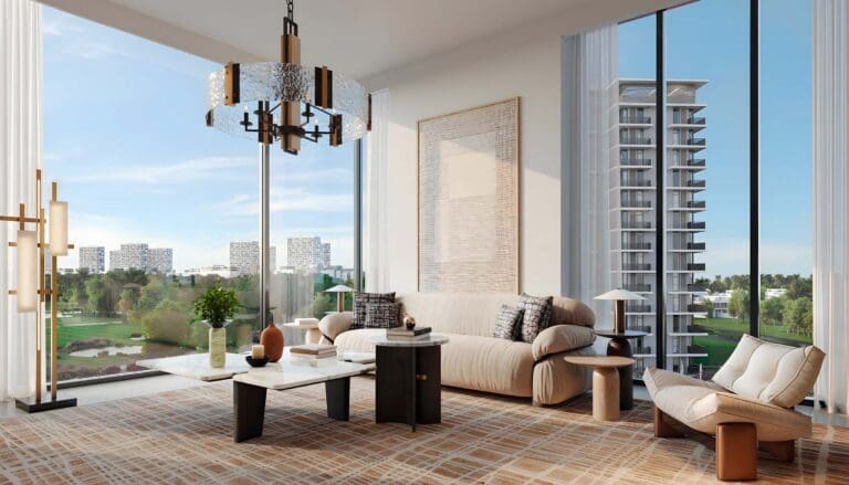 golf acres emaar south living room interior example