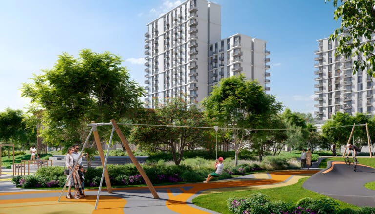 children's play area in hillsedge at dubai hills estate