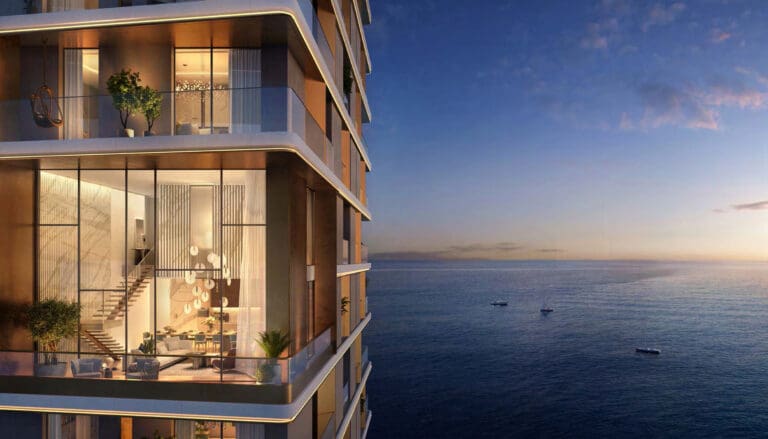 external side view of orise by beyond building overlooking the sea