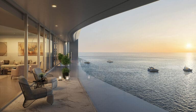 trump tower jeddah sea view from balcony