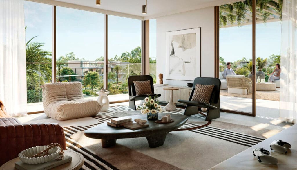 farm grove villa interior at the valley by emaar