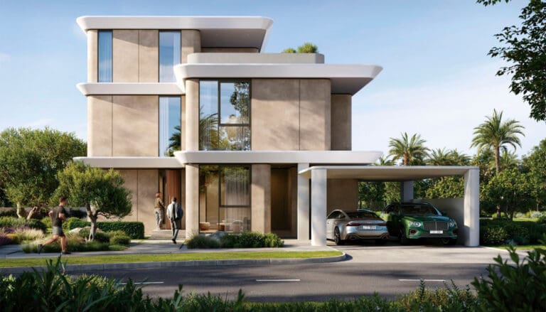 farm grove at the valley by emaar villa exterior rendering