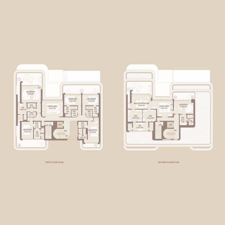 jumeirah asora bay 6 bedroom mansion floor plan