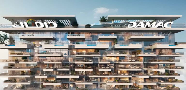 safa gate by damac close up of upper part of building