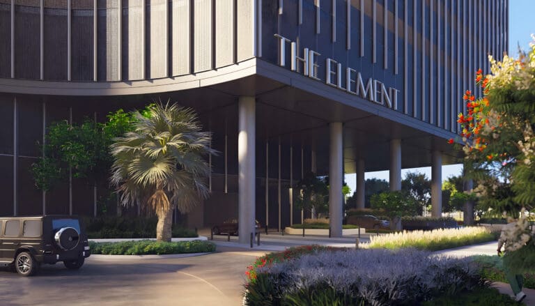 the element at sobha one main entrance