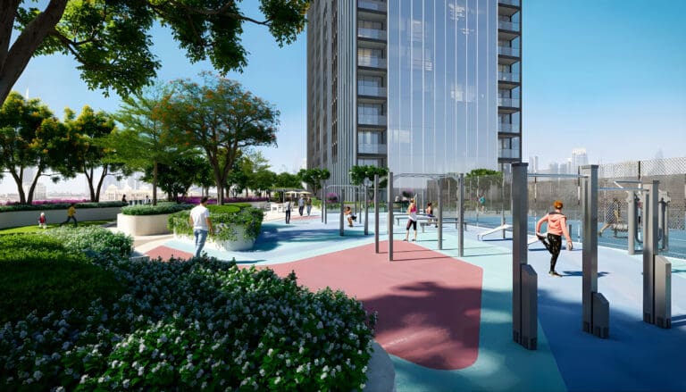 the element at sobha one outdoor fitness and recreation area