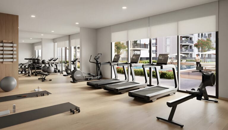 ellison in town square gym and fitness area