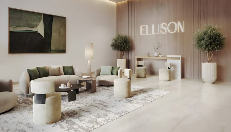 ellison in town square reception and waiting area