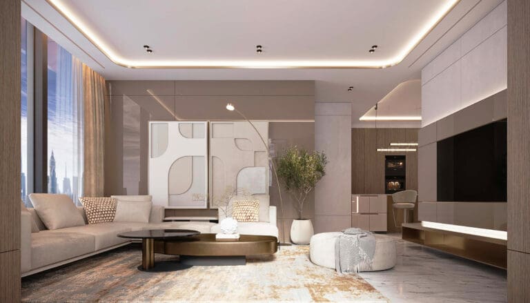 burj azizi living room interiors