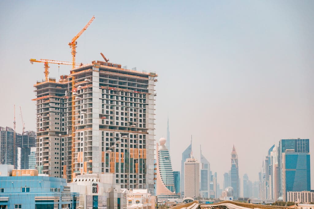 RERA-approved off-plan construction site in Dubai