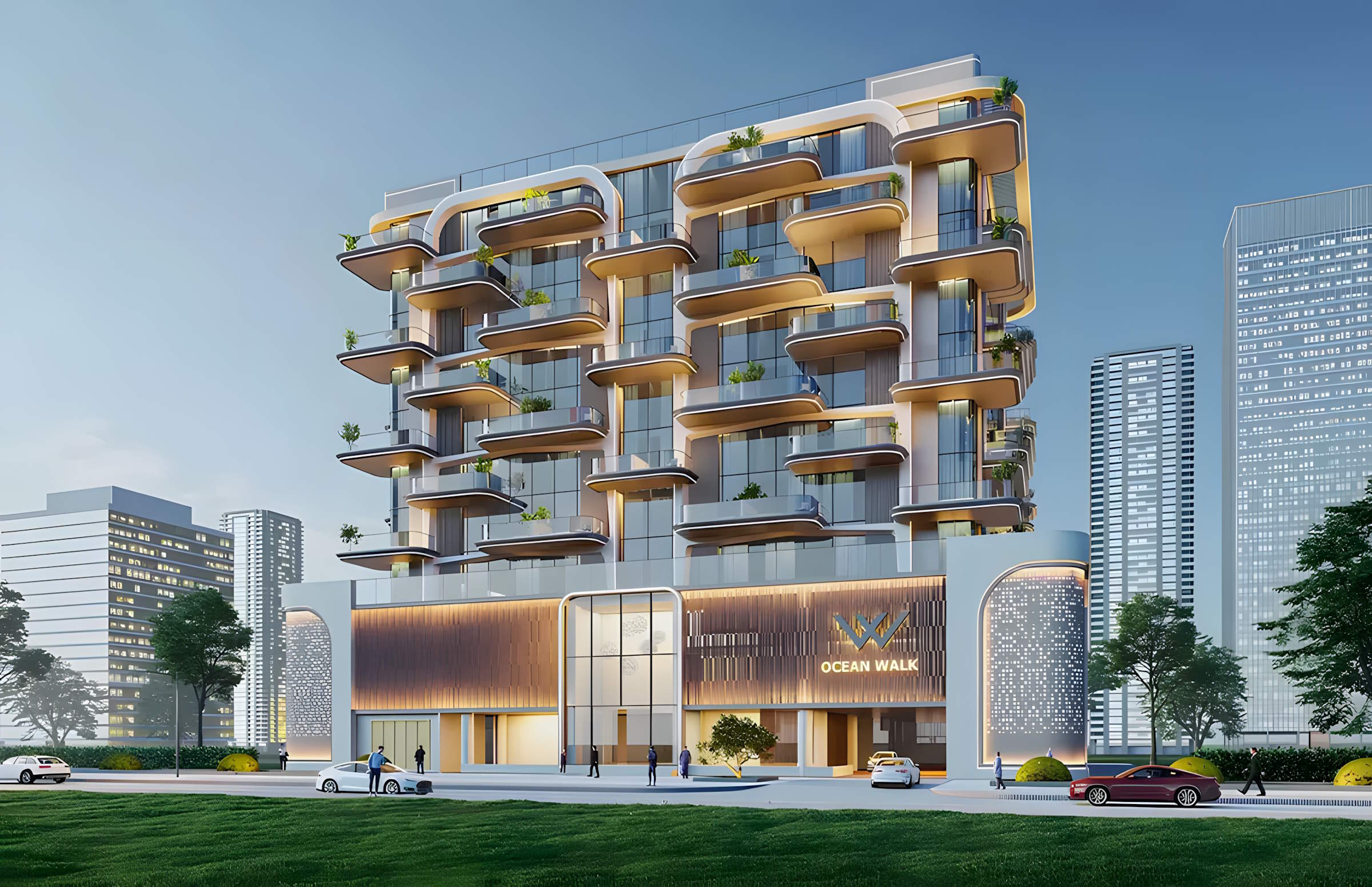 Wellington Ocean Walk на берегу Dubai Islands