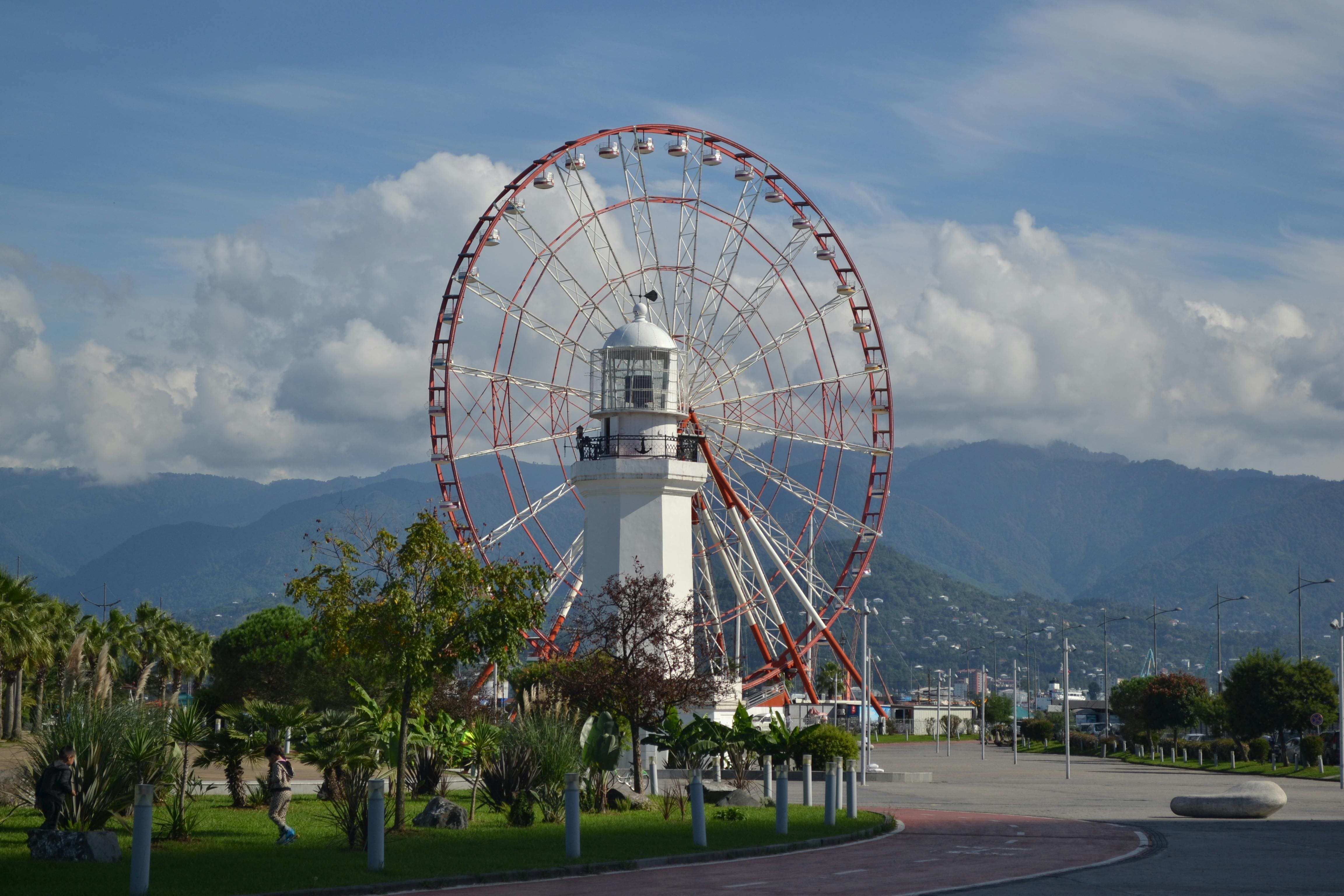 Miracle Park and Batumi seafront — ferris wheel and boulevard