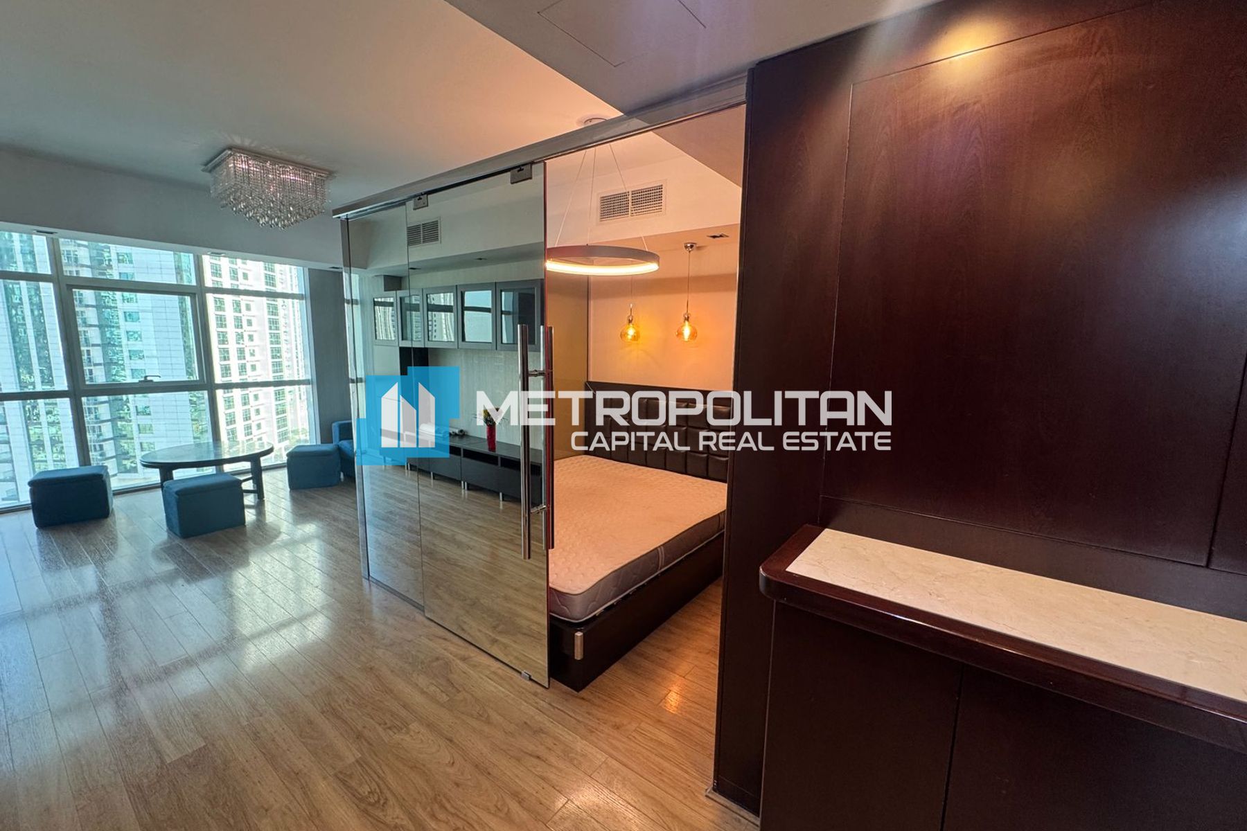 Fully Furnished| High Floor| 1BR converted to 2BR