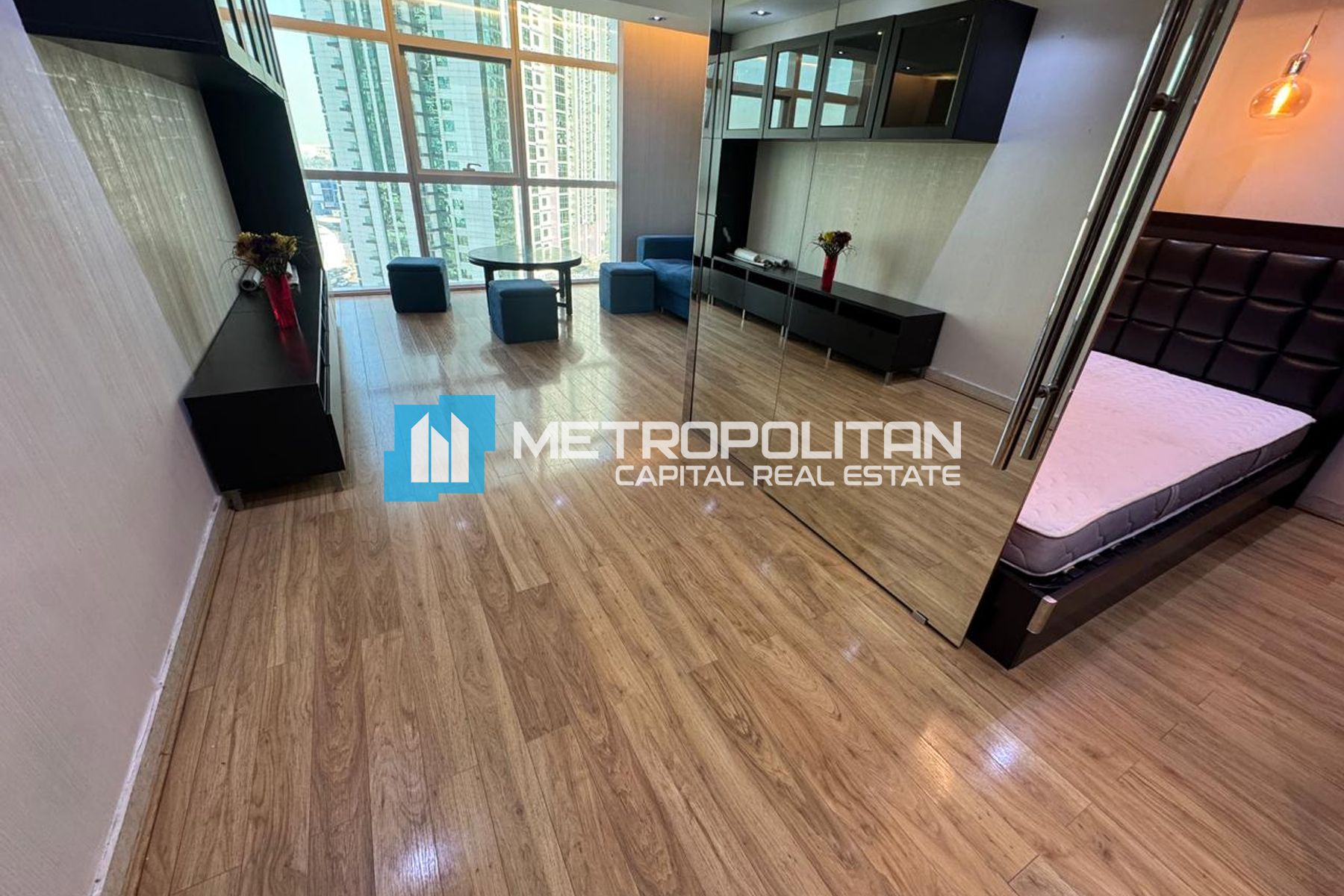 Fully Furnished| High Floor| 1BR converted to 2BR
