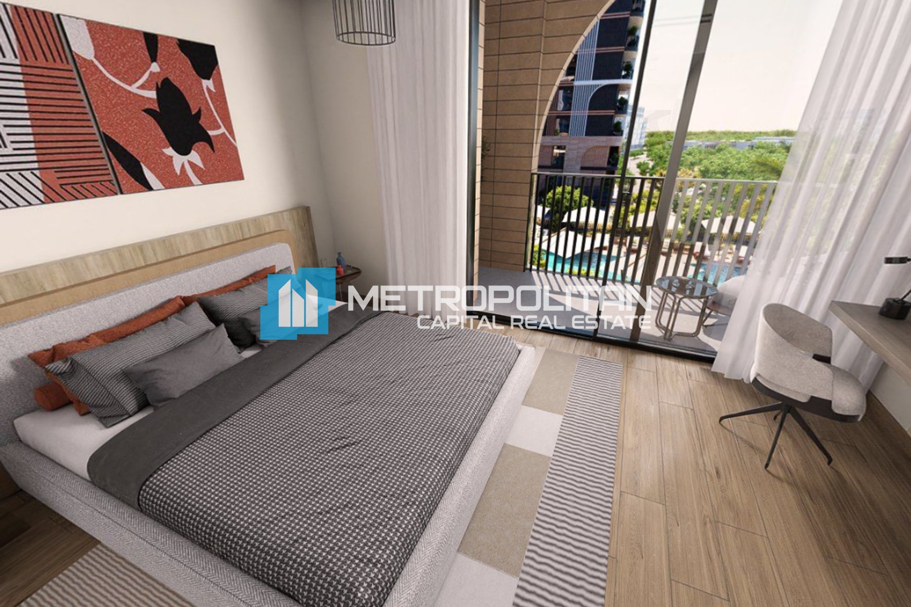 Pool View | High End 2BR+Maids | 2 Balconies