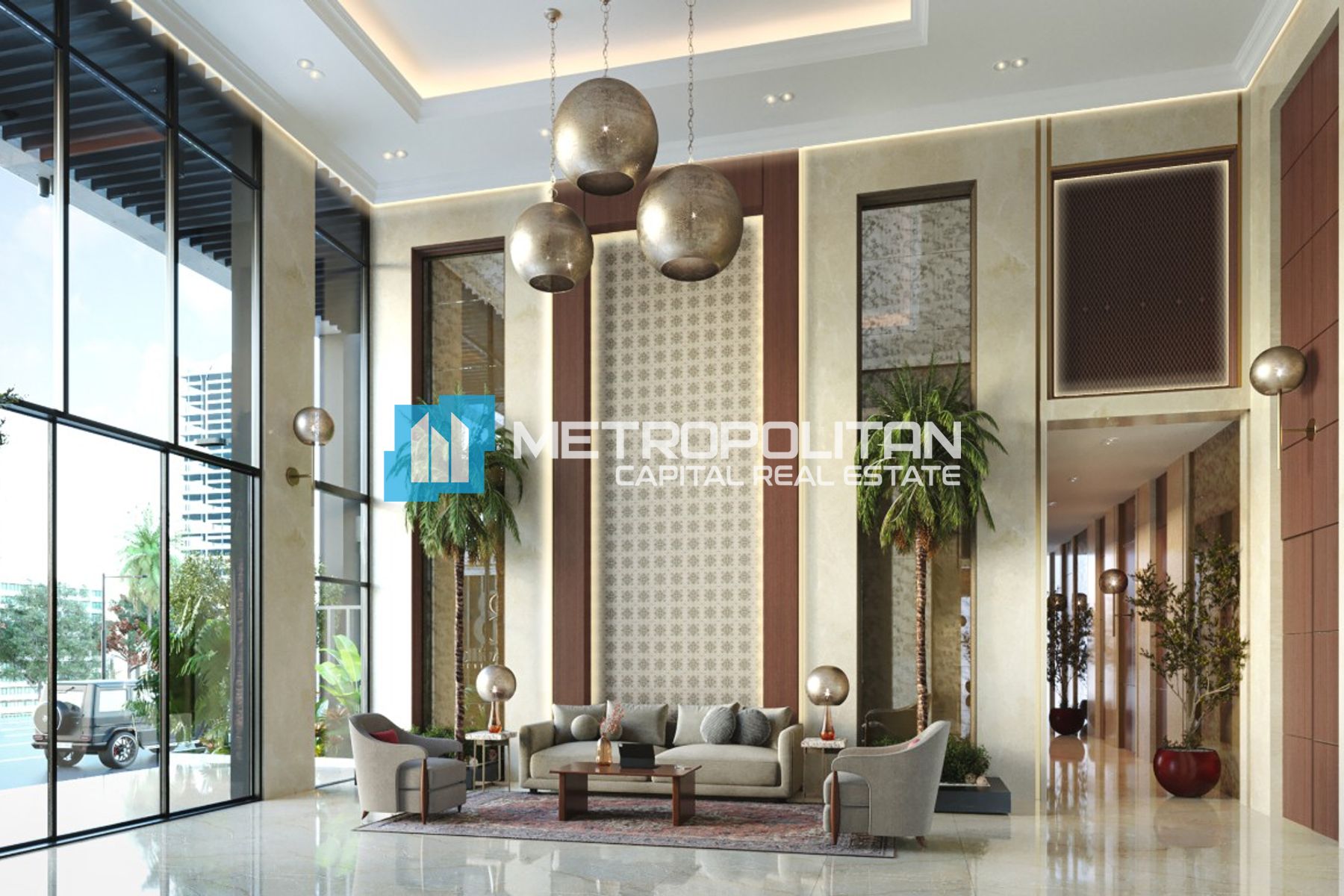 Furnished 1BR+Maids | Pool View | Laundry Area