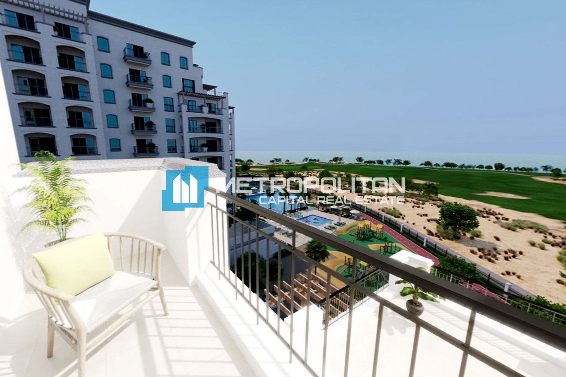 Corner 3BR+M | Full Golf and Sea View | High Floor
