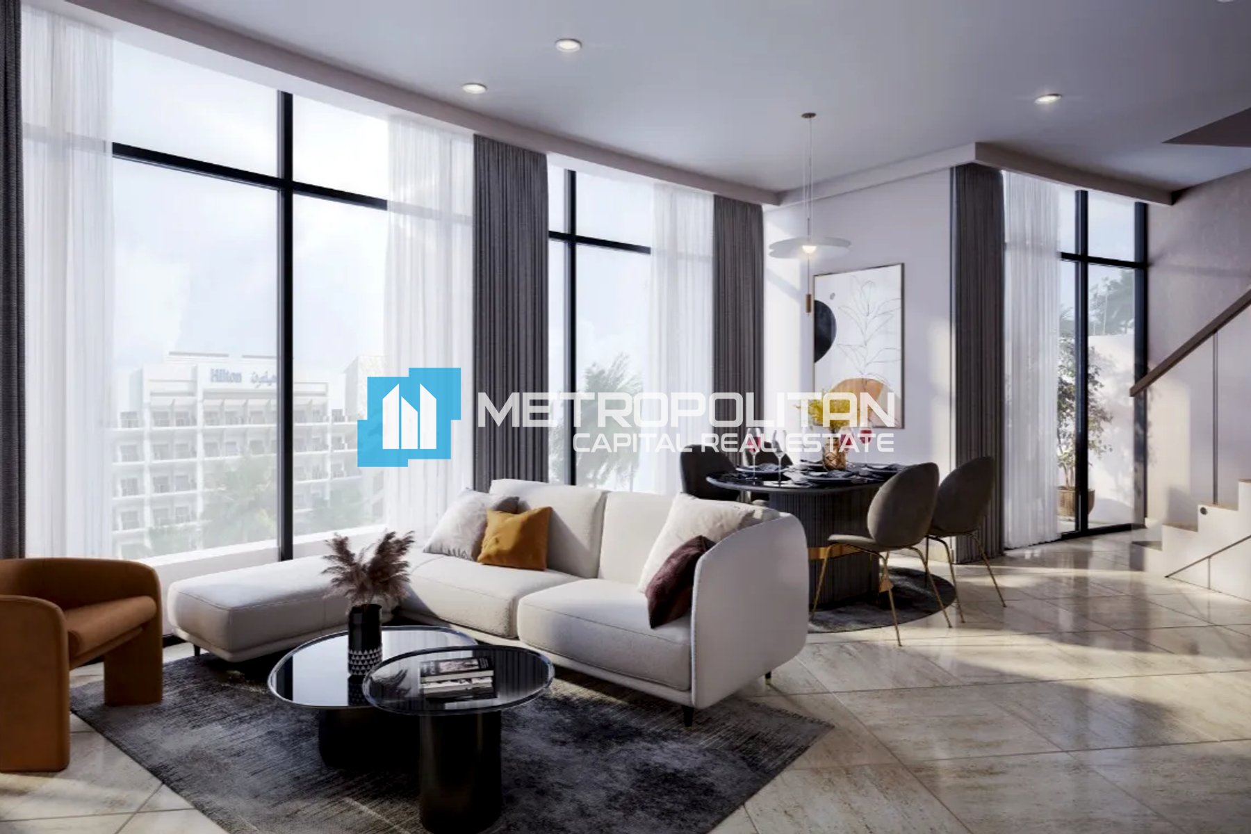 Furnished | High Floor | 1 Bedroom w/ 2 Balconies