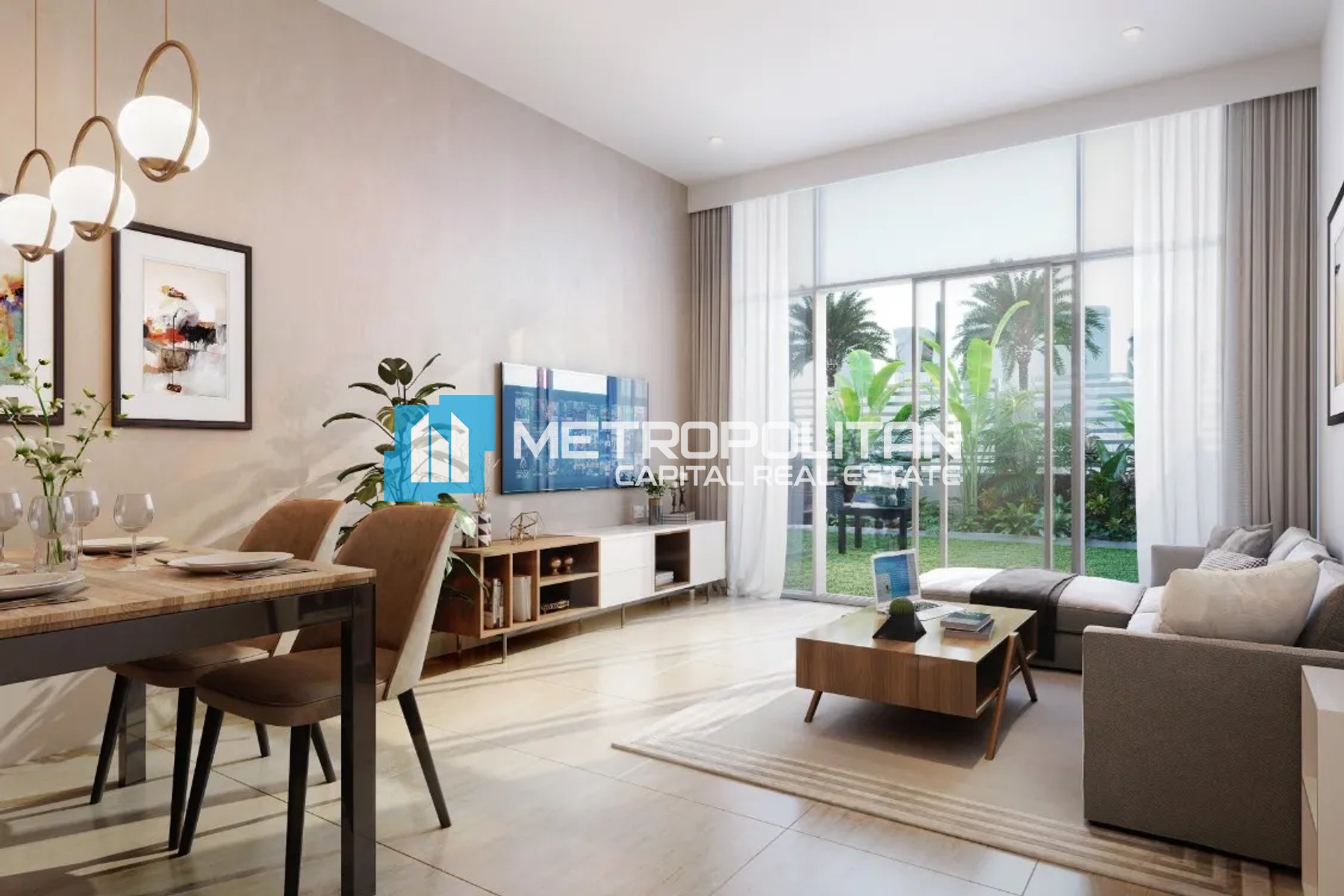 Furnished | High Floor | 1 Bedroom w/ 2 Balconies