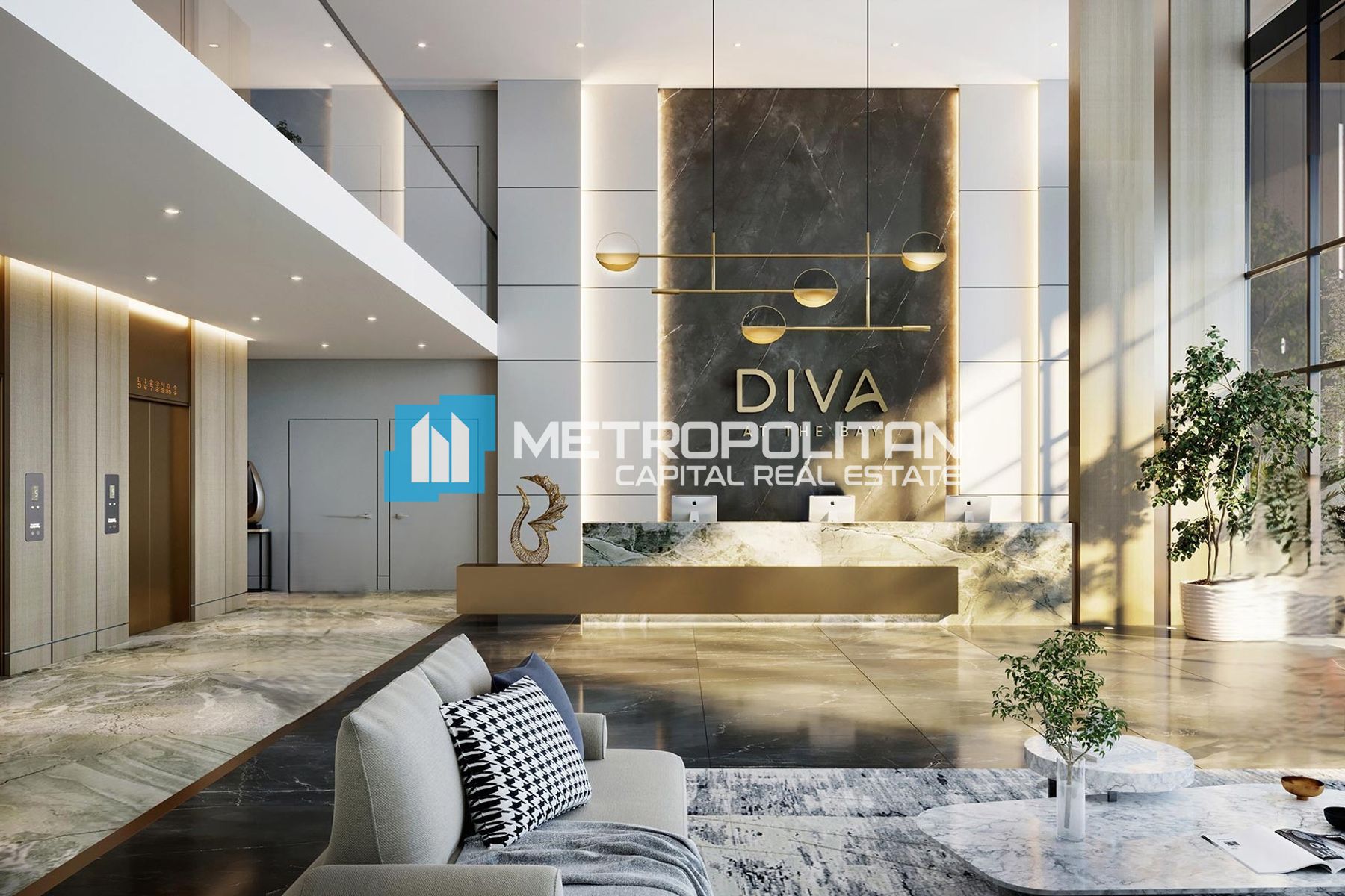 Furnished | High Floor | 1 Bedroom w/ 2 Balconies