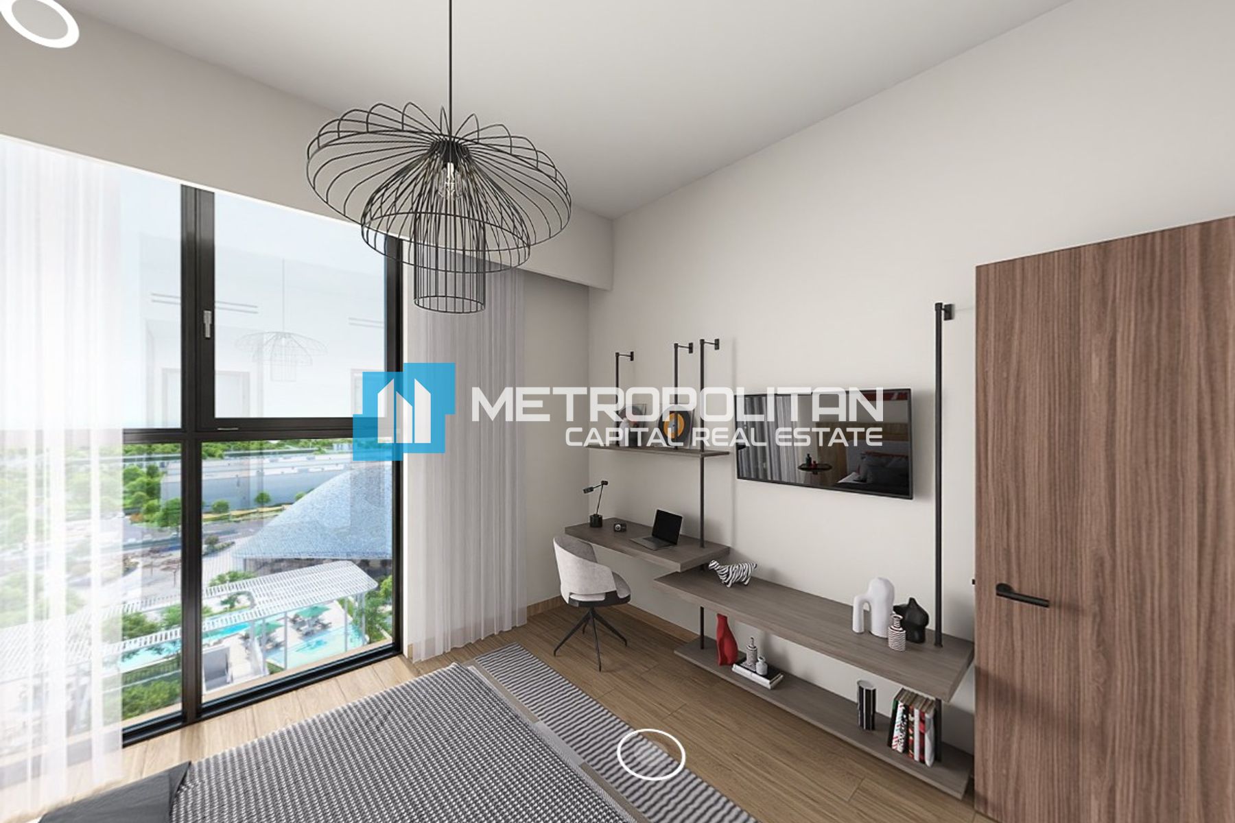 High Floor|1BR W/ Balcony|Pool View|Full Amenities