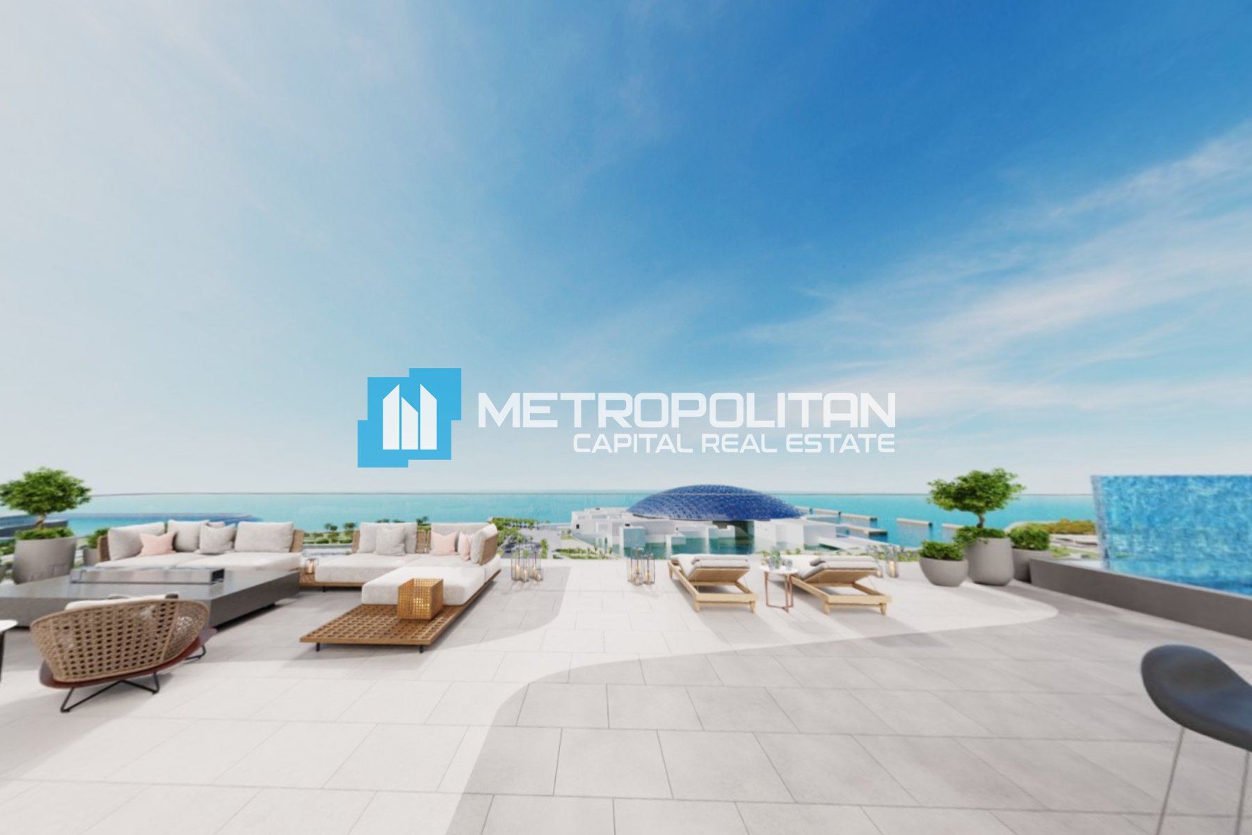 Full Sea Louvre View | 5BR w/ Maids | Private Pool