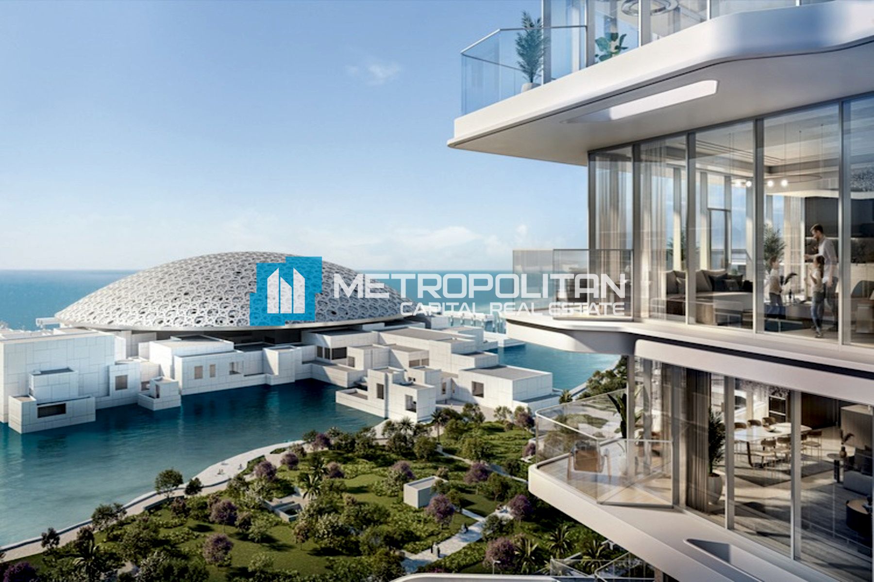 Full Sea and Louvre View| High Floor| 1BR w/ Study