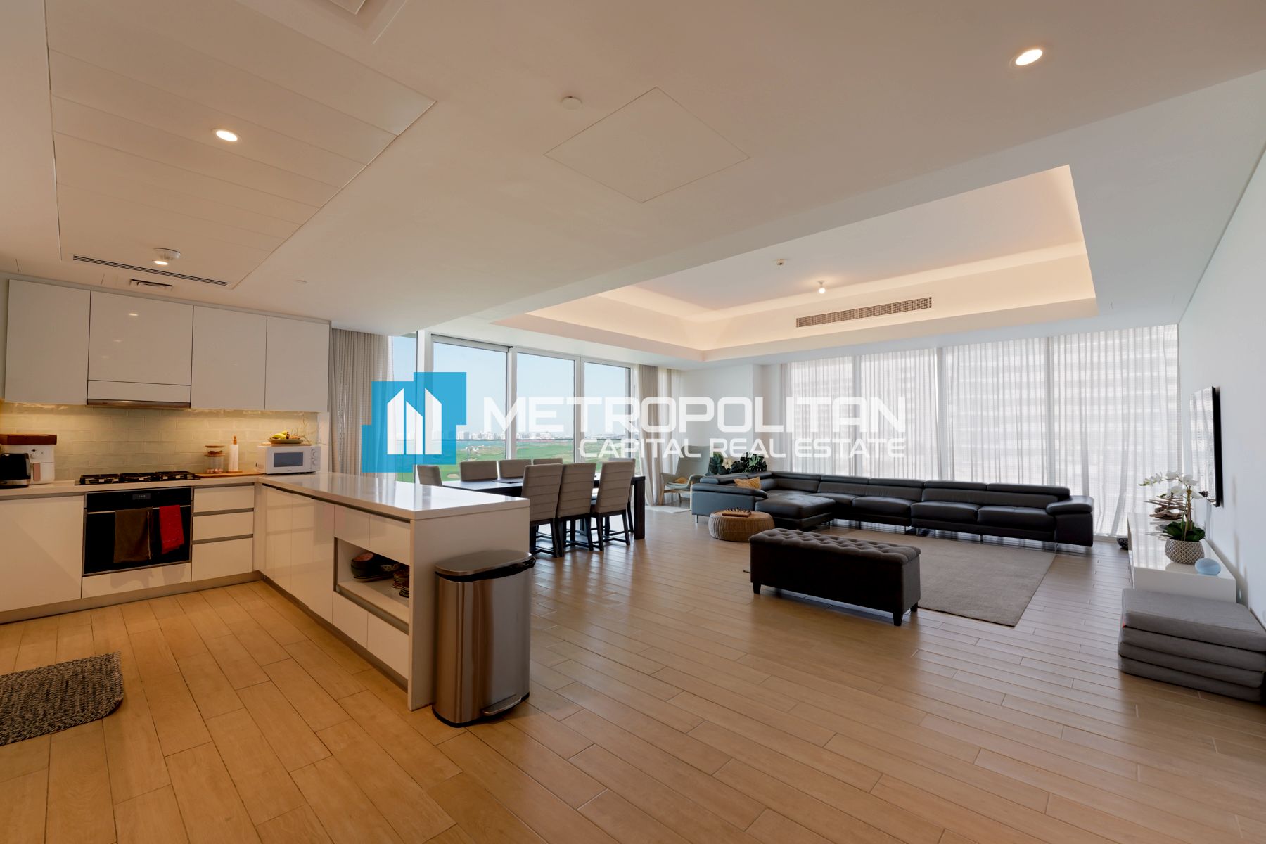 Fully Furnished|Corner 3BR+Maids|Golf Course View