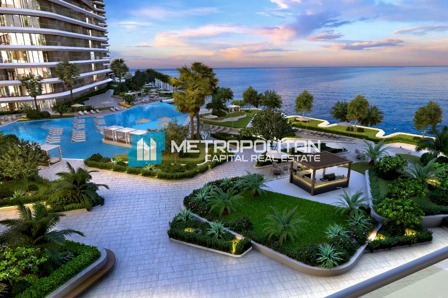 2BR w/ Full Sea View | 2 Balconies | Waterfront