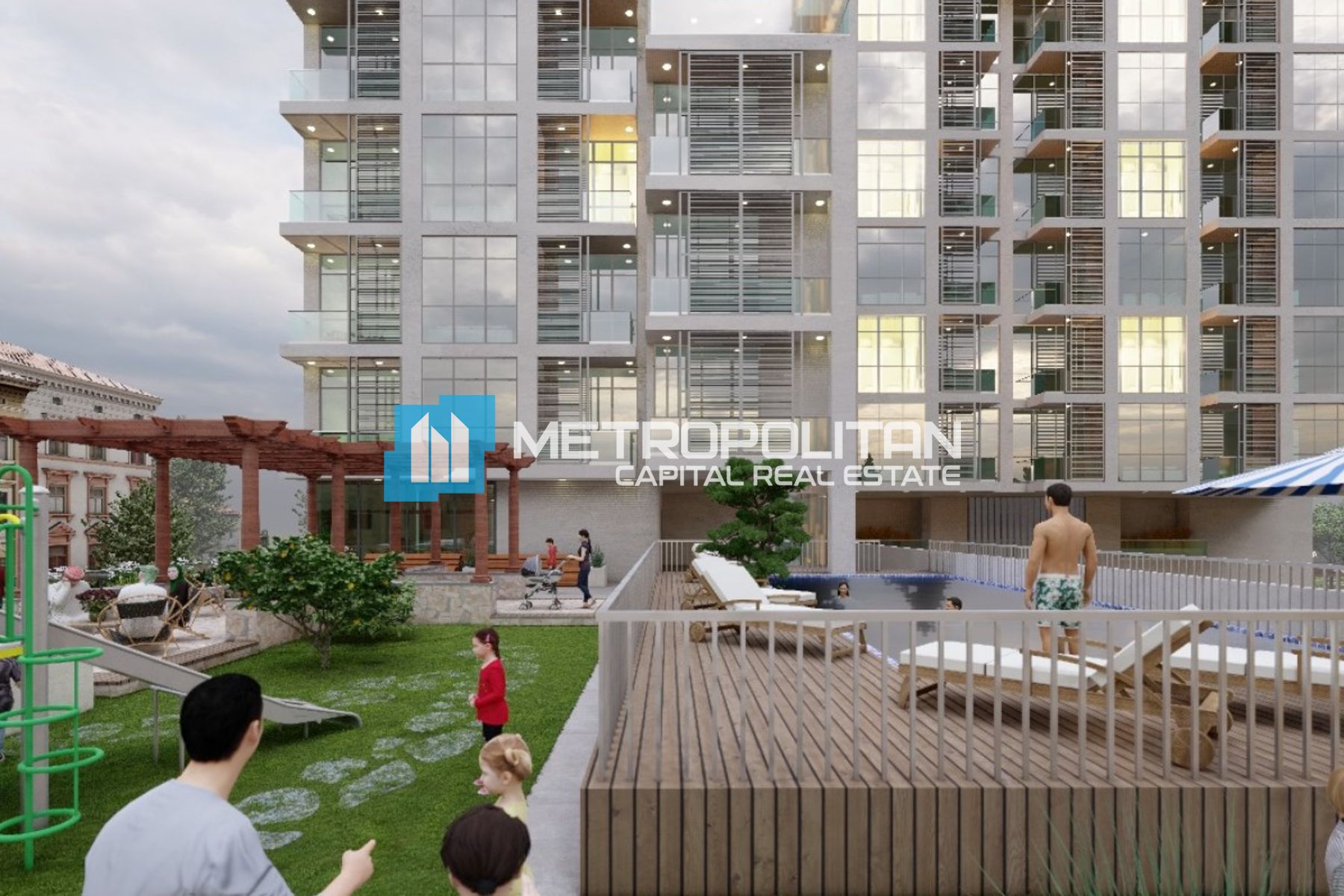 Garden View | High Floor 2BR+Maids | 2 Balconies