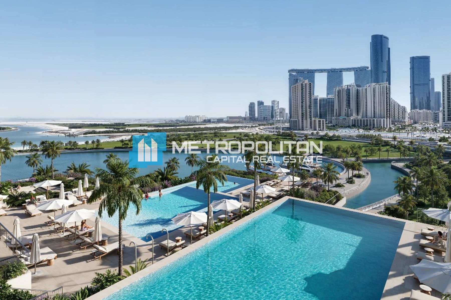 Sea View|Luxury 1BR+Balcony|High Floor|Waterfront