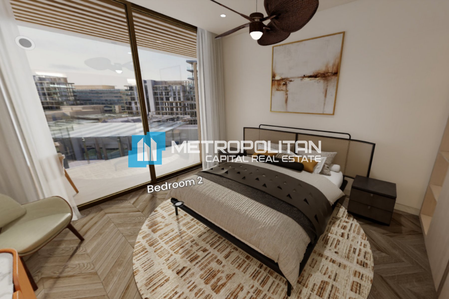 Partial Sea and Louvre View |Luxury 2BR w/ Balcony
