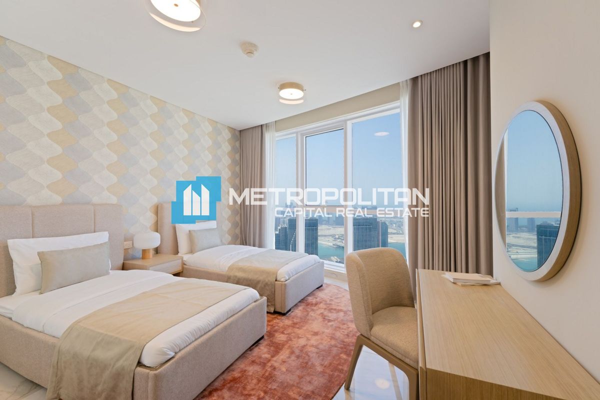 High Floor | Corner 3BR | Furnished | Canal View